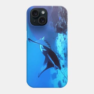 Manta ray in Bora Bora Phone Case