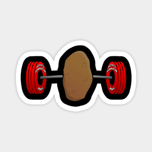 Potato Powerlifting Magnet