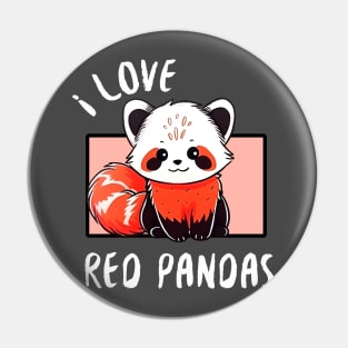 Snow-Capped Red Panda Pin