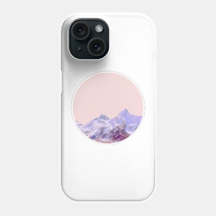 Mountain Horizon in Pink Phone Case