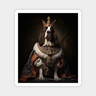 Noble Tri-Colored Basset Hound - Medieval King Magnet