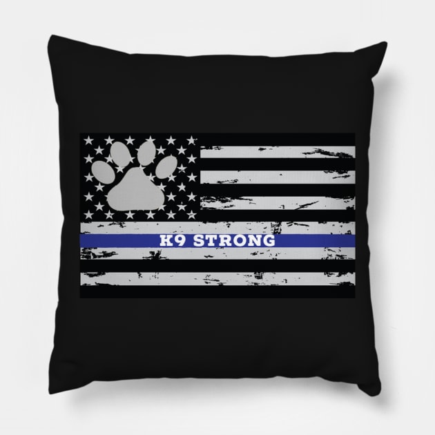 K9 Strong Pillow by Ten20Designs