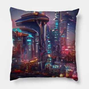 New York 2077 Pillow