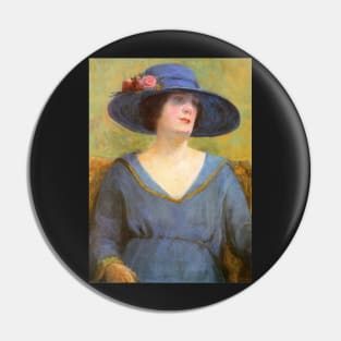 blue hat 1922 - Tarsila do Amaral Pin