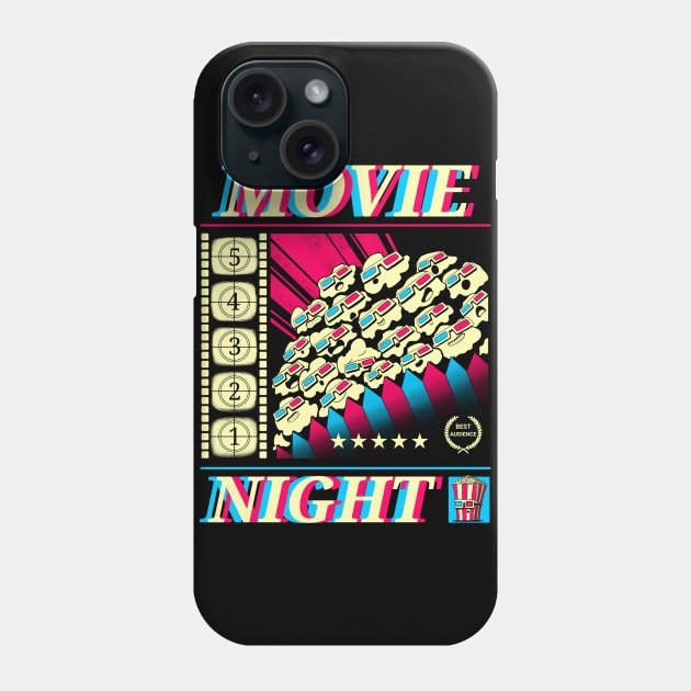 Movie Night Phone Case by Gerty