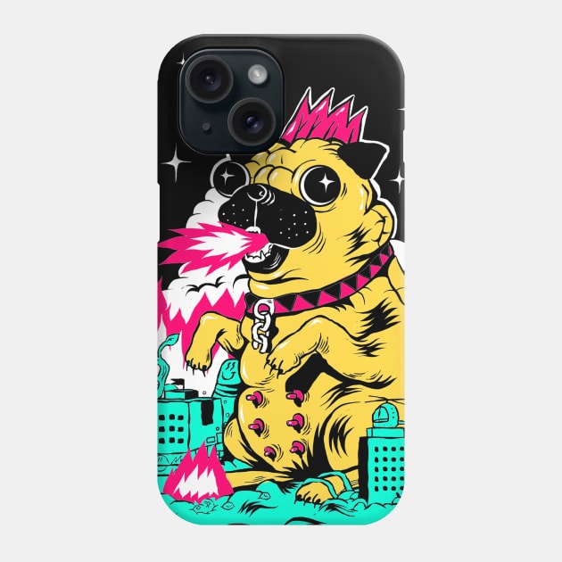 PUGZILLA Phone Case by elrodro