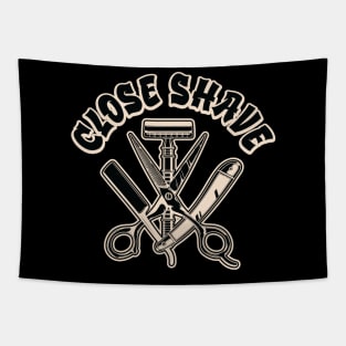 Close Shave - Barber Accessories Graphic Tapestry