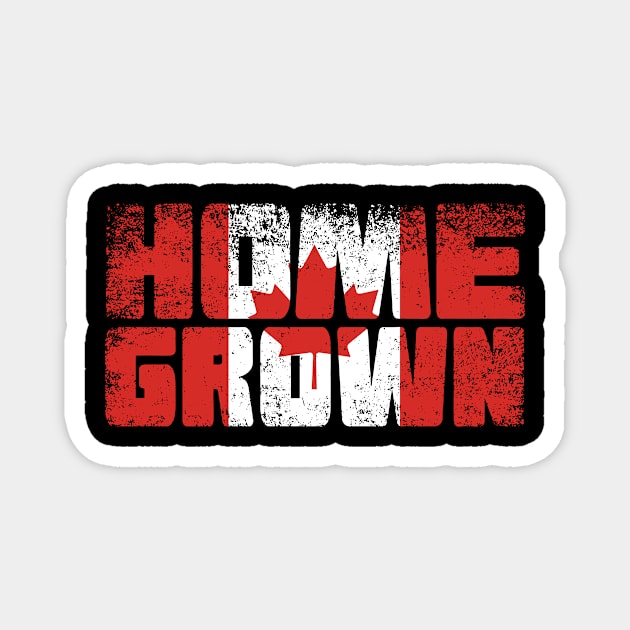 Home Grown Canadian Flag Magnet by ThyShirtProject - Affiliate