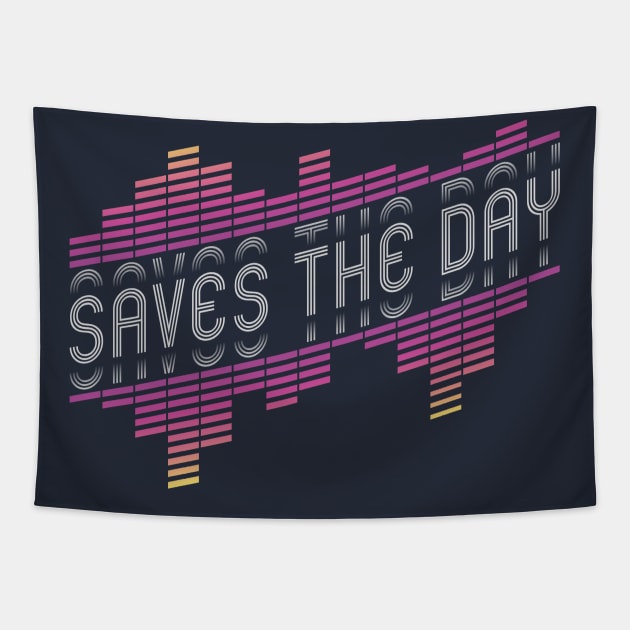 Vintage - Saves The Day Tapestry by Skeletownn