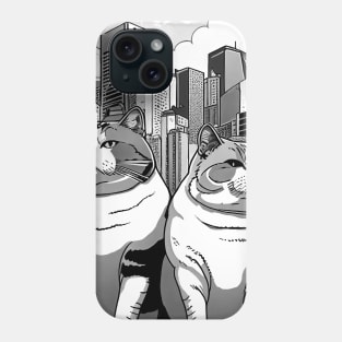 Father and Mother Cat Phone Case