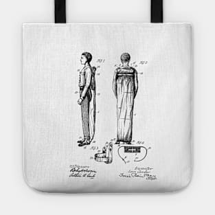 Parachute Vintage Patent Hand Drawing Tote