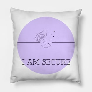 Affirmation Collection - I Am Secure (Purple) Pillow