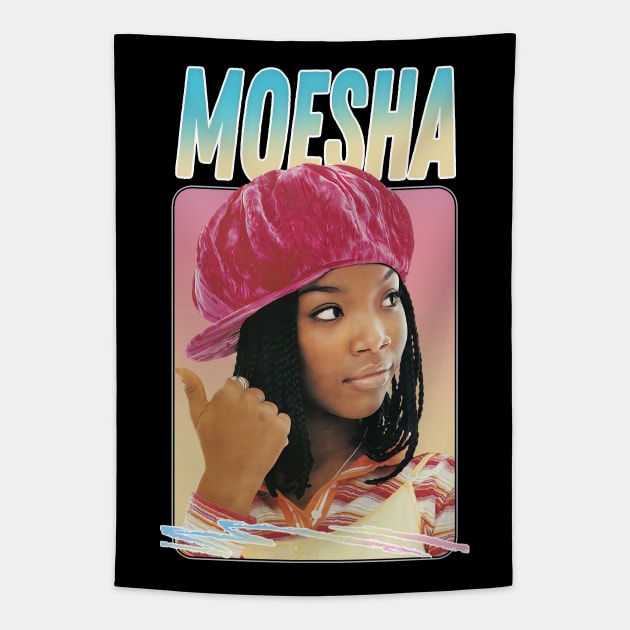 Moesha - 90s Style Fan Design Tapestry by DankFutura