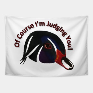 Judgemental Mallard Tapestry