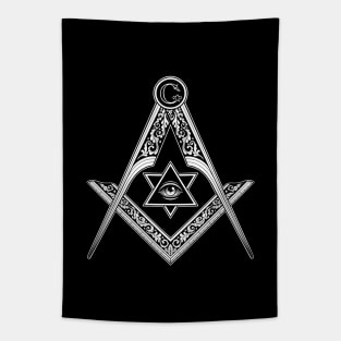 Freemason Square and Compass Tapestry