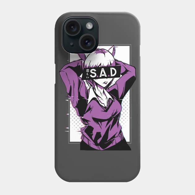 Sad Anime Girl Phone Case by MimicGaming