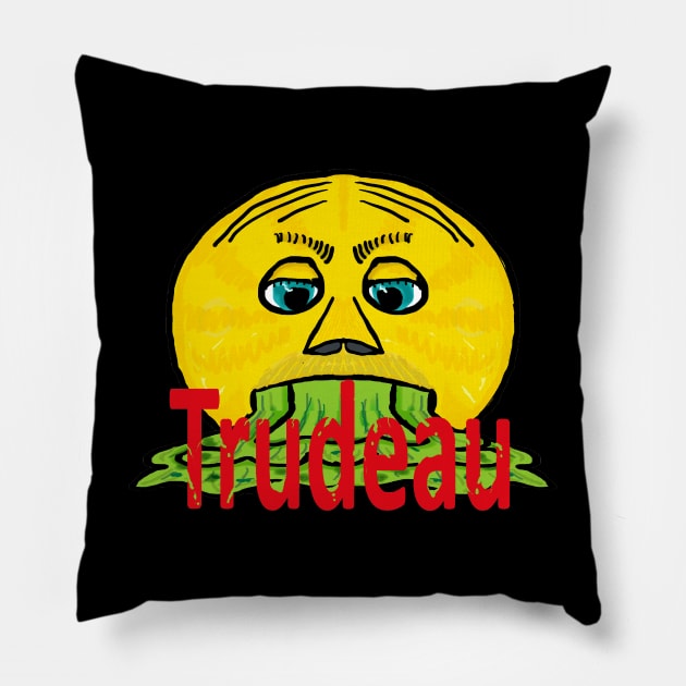 Anti Trudeau Pillow by Mark Ewbie