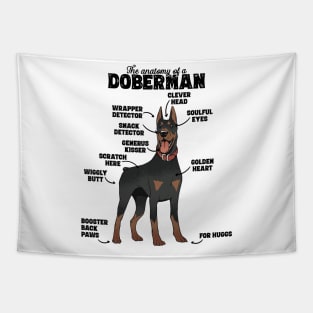 The Hilarious Anatomy of a Doberman print Tapestry