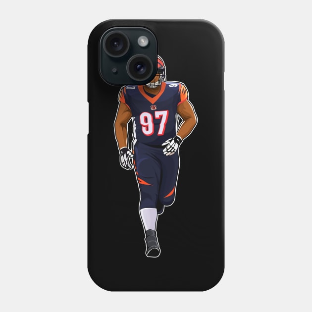 Geno Atkins Takes The Field Phone Case by 40yards