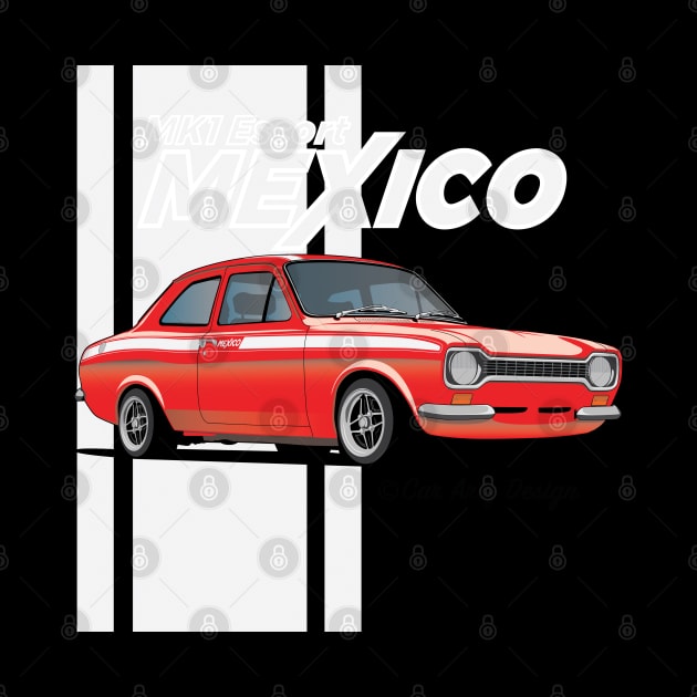 Mk1 Escort Mexico (Red + White) by Car-Artz-Design