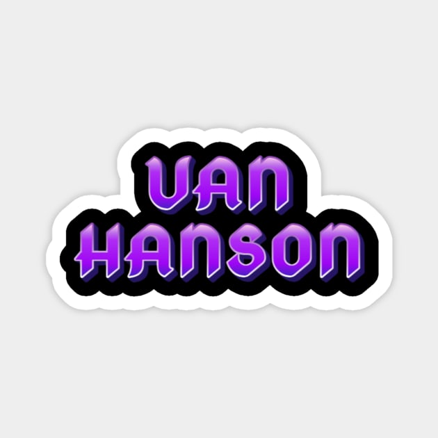 VH Purple Magnet by Van Hanson