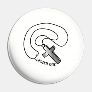 Buffy Chosen One Cross Necklace Pin