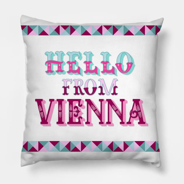 Vienna Pillow by CalliLetters