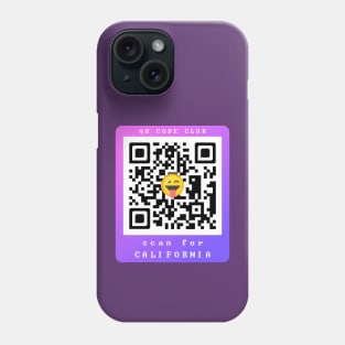 Scan for California, Qr Code Funny Memes -24 Phone Case