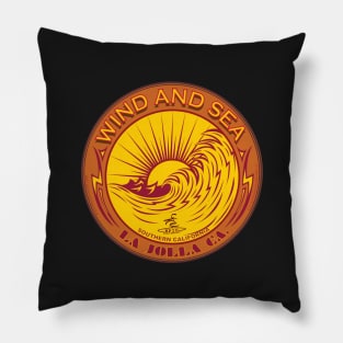 WIND AND SEA SURFING LA JOLLA CALIFORNIA Pillow