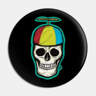 Propeller Beanie Skull Pin