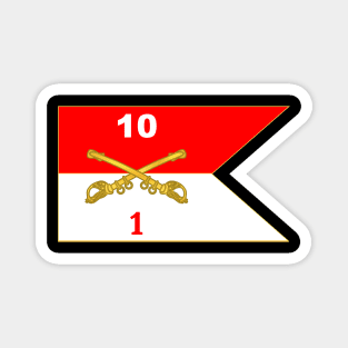 1st Squadron - 10th Cavalry Guidon Magnet