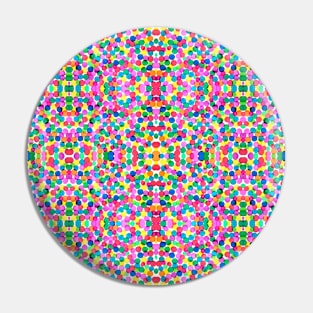 Rainbow Dot Art Pin