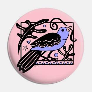 Art Deco Bird Design Pin