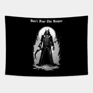 Dont Fear The Reaper Black White Reaper Tapestry