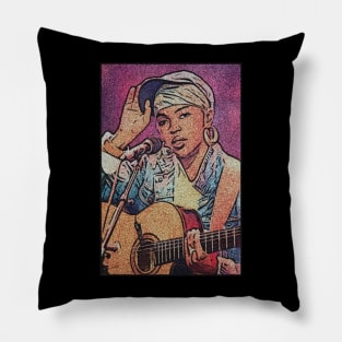 Retro vintage lauryn hill Pillow