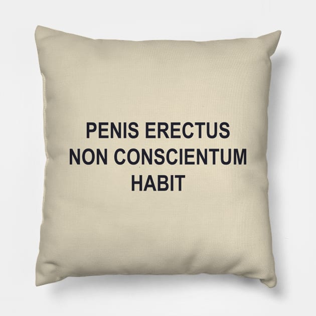 PENIS ERECTUS Pillow by TheCosmicTradingPost