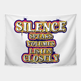 Silence Speaks Tapestry