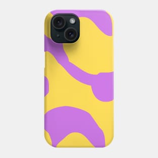 Abstract pattern purple swirl Phone Case