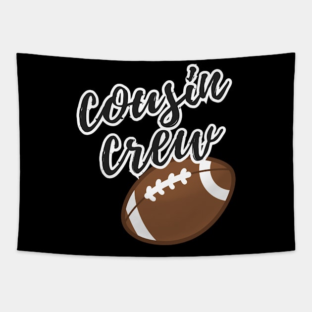 Cousin Crew Football Tapestry by euheincaio