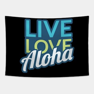 Aloha Hawaii Vibes Beach Island Design Tapestry