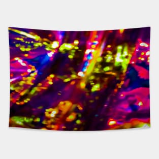 Blurry Rainbow Shower Tapestry
