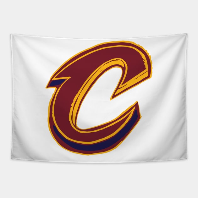 Cleveland Cavalieeeers Tapestry by Very Simple Graph