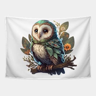 Forest Owl Tapestry