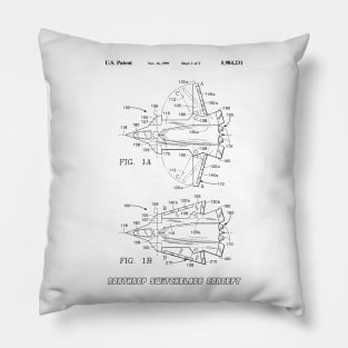 Northrop Switchblade Jet Concept (black) Pillow