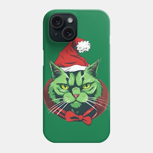 grinch cat version Phone Case by cloudviewv2