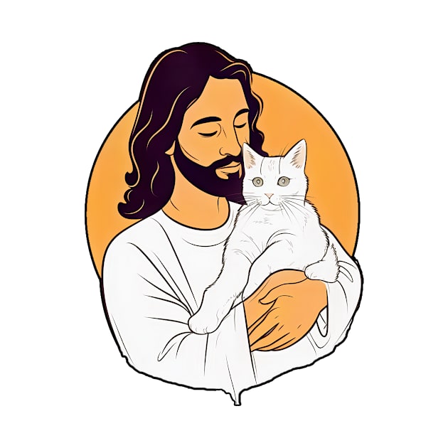 jesus loves cat by kakimonkey