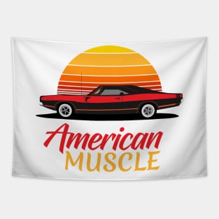 American Muscle - Red and Yellow Tapestry