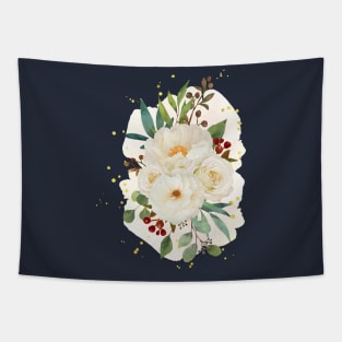 Roses Peony Flower Tapestry