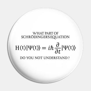 the Schrödinger Equation Pin