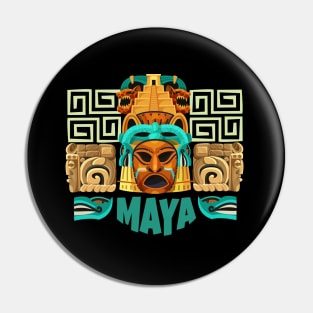 Mayan Art Pin